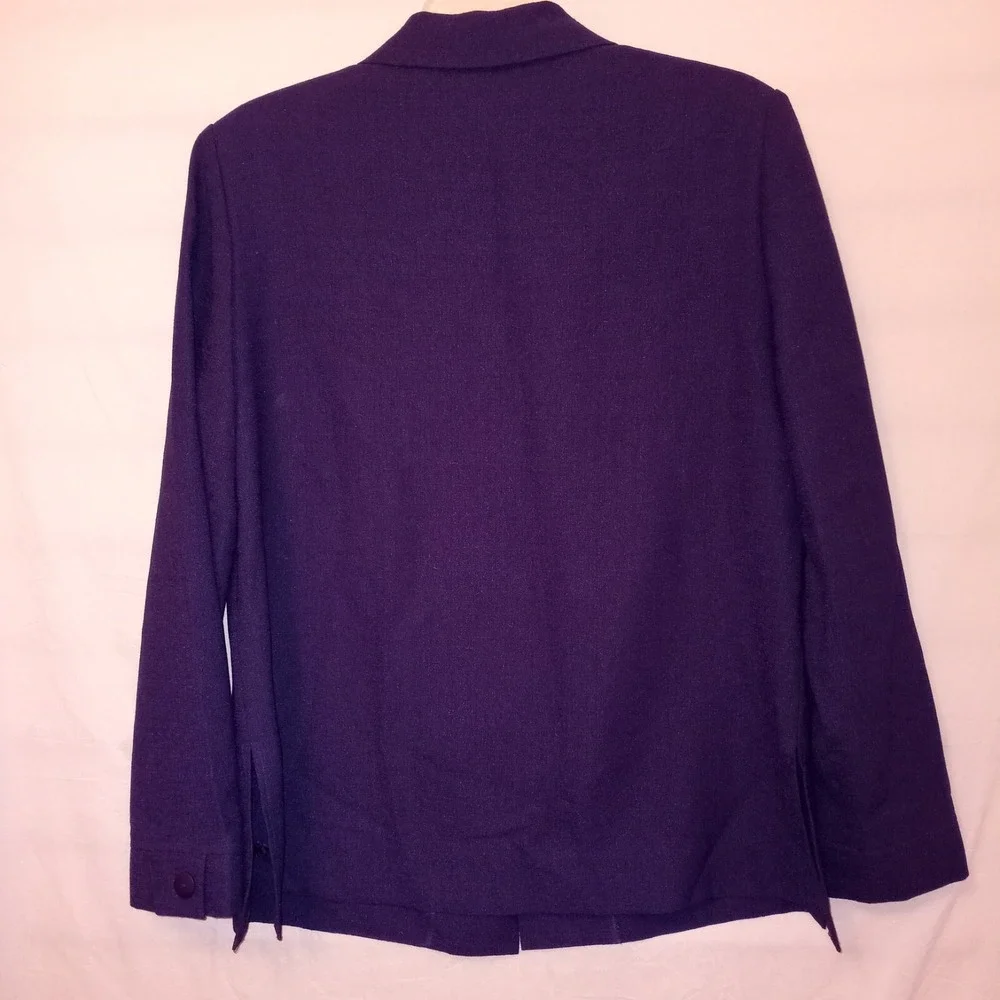 Draper's‎ & Damon's Skirt Set Size 14 Purple 3 Piece Longsleeve Shortsleeve F2